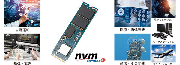 ハギワラソリューションズ株式会社：NVMe 1.4 3D NANDフラッシュメモリ